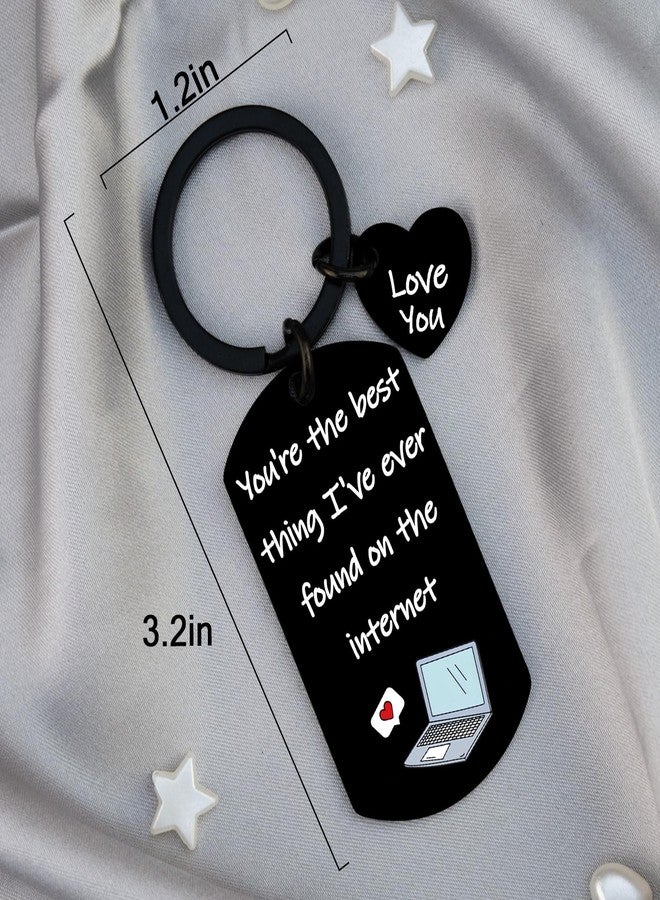 MOEXUKO Husband Christmas Gifts Stocking Stuffers Adults Couple Keychain Funny Gifts for Boyfriend Girlfriend I Love You Gift for Him Her Birthday Anniversary Valentines Day Gift for Boyfriend - Image 2
